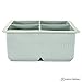 Pratico Kitchen Large Ice Tray, 4 Big 2.25 inch Ice Cubes for Whiskey and Cocktails, 2 Pack