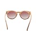 Arctic Penguin Polarized Round Sunglasses for Women Handmade Walnut Wood Glasses Vintage Mens Sun Shade with Bamboo Case UV400 (Wooden, Tea)