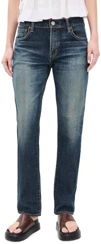 MOUSSY VINTAGE Women's Odessa Straight Low Jeans, Light Blue, 23