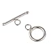 10 Sets Sterling Silver Round Toggle Clasp Connectors 12mm for Bracelet Necklace Jewelry Craft Making SS192