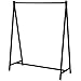 55-Inch Modern Black Heavy Duty Metal Commercial Garment Rack, Retail Clothing Display Stand