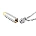 HZMAN Lord's Prayer Stainless Steel Cross Bullet Cremation Jewelry Keepsake Ash Urn Necklace (Silver Gold)