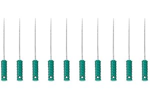 Primo Dental Products BBMG Barbed Broaches, Medium Green (Pack of 10)