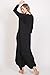 Annabelle 3/4 Sleeve High Low Casual Long Maxi Tunic Tops Black Large X-Large T1022C