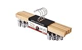 Women's Skirt Hanger Set of 5 Wooden Hangers