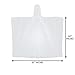 The Clean Explorer Disposable Rain Ponchos with Hood and Drawstring: Extra Thick (Adult and Child Sizes) (Clear - Adult Size)