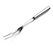 New Star Foodservice Hollow Handle Notched Serving Spoon (Silver, 2 Tine Pot Fork (11.5-Inch))