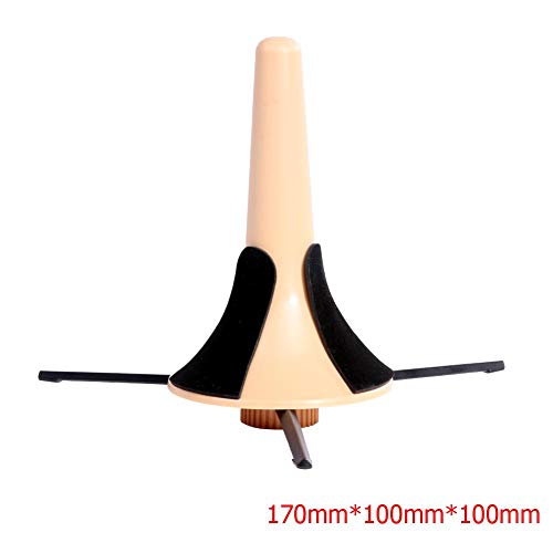 WinnerEco Instrument Tripod Holder Foldable Trumpet Tripod Holder Stand Brass Leg Instrument Accessory(Beige)