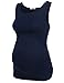 Hotouch Women's Maternity Shirt Basic Tank Top Side Ruched Sleeveless Pregnancy Tee Mama Clothes Scoopneck Solid Vest