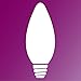 Philips LED Dimmable B11 Clear Candle Light Bulb