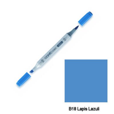 Copic Markers B18 Ciao with Replaceable Nib, Lapis Lazuli