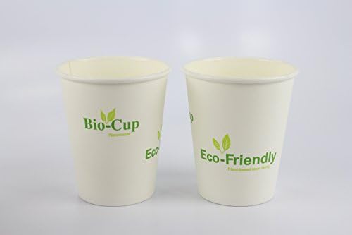 Tankon Eco-friendly paper hot cup, plant-based resin lined, renewable resources - 50 count, 25/pack(12 oz)