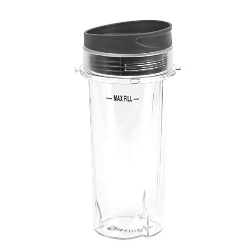 NutriGear Single Serve 16Ounce Cups Compatible With Ninja Blender for