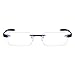AV Minimalist Rimless Reading Glasses for Men and Women in Stainless Steel and TR90 Temple Arms for Maximum Comfort and Lightweight Fit +1.75 Magnification C1