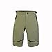 Hifunk Men's MTB Mountain Bike Cycling Shorts Loose-Fit Quick Dry Lightweight Baggy Bicycle Short Water-Resistant UPF 50+(Army Green,L)