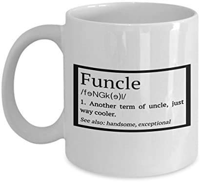 Funcle Definition Themed Funny 11 Oz White Ceramic Coffee Mug/Cup.
