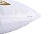 Kingla Home Decorative Throw Pillow Covers Golden Love White Pillow Cases 18x18 inch Square Couch Cushion Covers