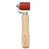 Highmoor 1pc 40mm High Heat Silicone Roller Resistant Seam Hand Pressure Roller for Roofing Hot Air Heating PVC Welding Installation Flat Tool (red)