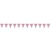 Polka Dot Pennant Flag Banner - 12 Ft | Hot Pink | 1 Pc