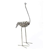 Large Recycled Metal Ostrich Plant Holders