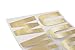 Large Gold Foil Letter Wall Stickers, Arts and Craft Supplies (2 x 2.5 in, 74 Pieces)