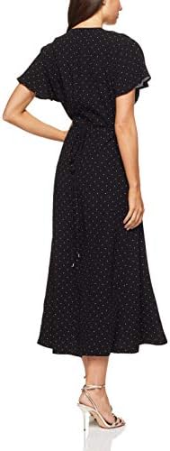 black summer wrap dress