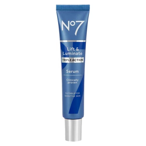 No7 Lift & Luminate Triple Action Face Serum Collagen Peptide AntiWrinkle Serum + Brightening