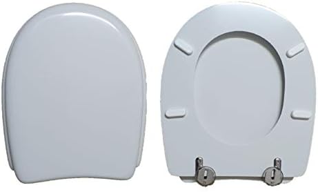NOVASEDILI Toilet seat COMPATIBLE with Solaya Villeroy & Boch wood covered in white polyester resin