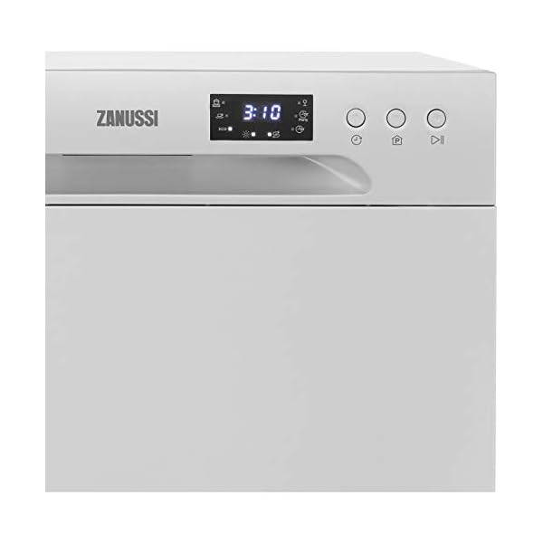 Zanussi ZDM17301SA Freestanding Compact Dishwasher, 5.7 liters, Silver, Noise level: decibels 52