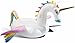 CAPTAIN FLOATY Giant Rainbow Pegasus Unicorn Pool Float, Swim Raft Floatie Lounger for Kids and Adults (Luxury Model)