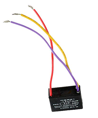 Podoy Ceiling Fan Capacitor For Cbb61 1 5uf 3uf 3 Wire Amazon Com