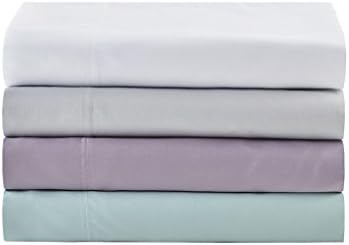 Rayon from Grey Bamboo Sheets Queen, Casual Bamboo Bed Sheets, 4-Piece Include Flat Sheet, Fitted Sheet and 2 Pillowcases