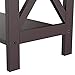Yaheetech 3 Tier Espresso Finish Wood Entryway Table Bookcase Bookshelf Display Rack Stand Storage Shelving Unit