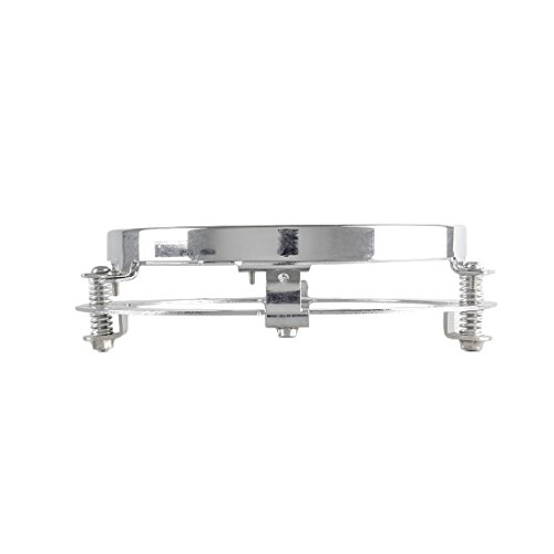 SKUNTUGUANG 7 Inch Black headlight Ring Mounting Bracket For Motorcycle Harley Davidson Road King ... (Chrome)