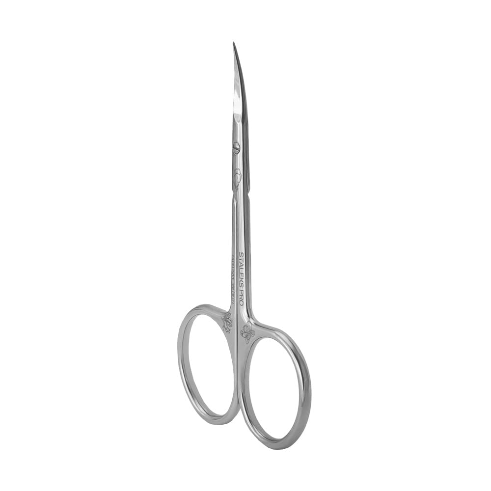 STALEKS PRO Exclusive 22 Professional Cuticle Scissors TYPE 2 (Design: Fior di Magnolia) (SX-22-2m)
