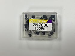 ALLECIN 2N7000 Mosfet Transistor TO-92 N-Channel