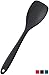 StarPack Basics Silicone Spatula Spoon (Spoonula) - Spatulas Silicone Heat Resistant to 480°F - Hygienic One Piece Rubber Spatula Spoon Design - Spoon Spatulas for Nonstick Cookware (Gray Black)