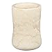 Creative Home Natural Champagne Marble Curvy Collection Tumbler Toothbrush Holder Makeup Brush Holder Bathroom Countertop Organizer, Beige, 3.3 Diam. x 4.5 H Inch
