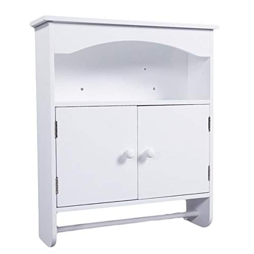 ilovo Bathroom Wall Cabinet White