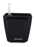 Aquaphoric Self Watering Planter (5") + Fiber Soil = Foolproof Indoor Home Garden. Decorative Planter Pot for All Plants, Flowers, Herbs, African