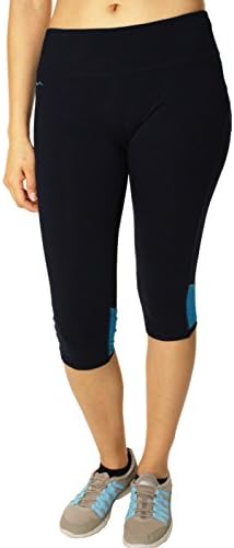 Lauren Active Ralph Lauren Women's Tight Capri (Large, Navy/Turquoise)