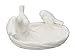 Creative Co-Op Ceramic Leaf Dish with Birds