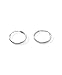 Cartilage/Nose/Lips Sterling Silver 925 Small Endless Hoop Earrings 10mm