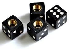 Black Dice with White Dots (4)