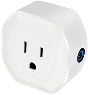 Smart Plug by TMKJ | Smart Outlet Compatible with Alexa, Google Home, IFTTT | White Mini WiFi Smart Plug | Smart Home Devices For Voice Control | No Hub Required
