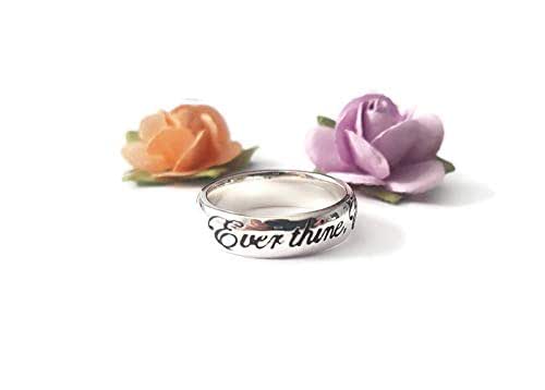 Ever thine, Ever Mine, Ever ours. Sterling Silver Handmade