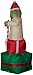 Airblown Inflatable Yoda On Presents 6 Feet Tall Prop Christmas Decoration