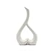 YINUOYOUJIA White Art Ceramic Vase - Modern Heart-Shaped Vase for Minimalist Decor,Aesthetic Vases for Home Decor Living Room,Coffee Table,Wedding,Dinner Table,Office