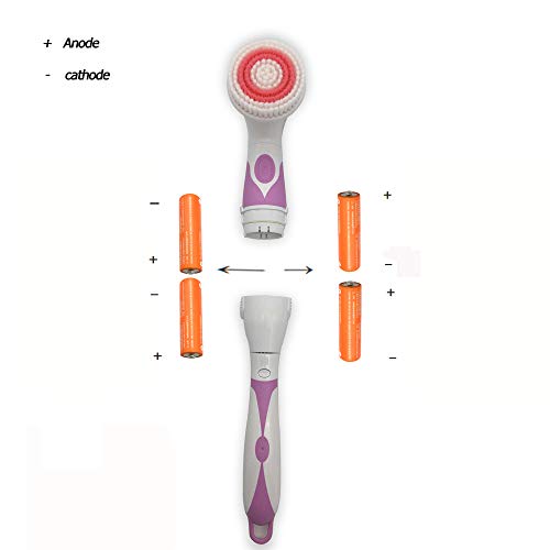 Shower Massage Brush,LKE Electronic Exfoliating Brush Waterproof Cellulite Remover Brush,Eliminate Shaving Irritation for Legs and Back Bath & Body Brushes Accessories