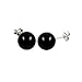 Trustmark 925 Sterling Silver 8mm Black Onyx Ball Stud Post Earrings